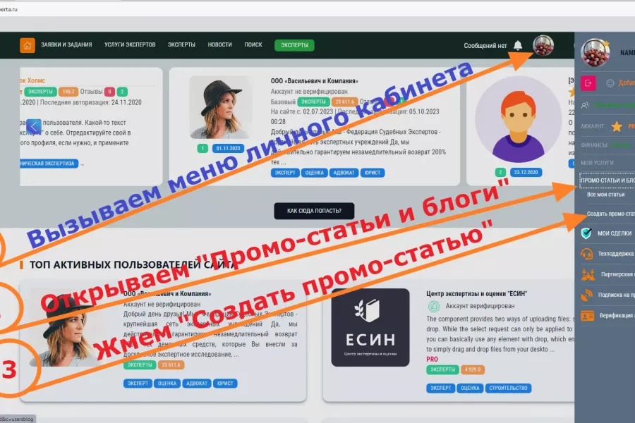 Промостатьи в личном кабинете - promo_from_personal-account.webp